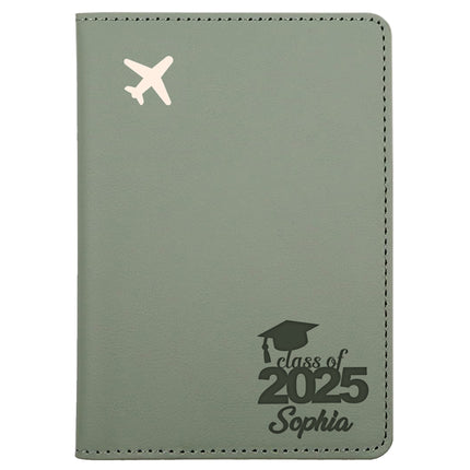 Personalized Passport Holder Cover Case with Engraved Name