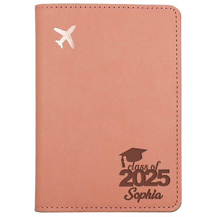 Personalized Passport Holder Cover Case with Engraved Name