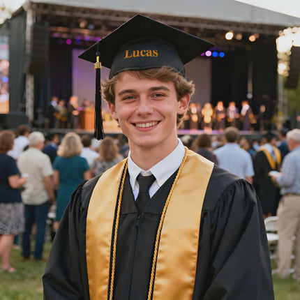 Personalized Graduation Cap with Embroidered Name – Custom Grad Hat Gift