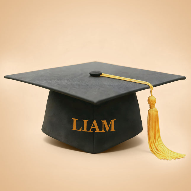 Personalized Graduation Cap with Embroidered Name – Custom Grad Hat Gift