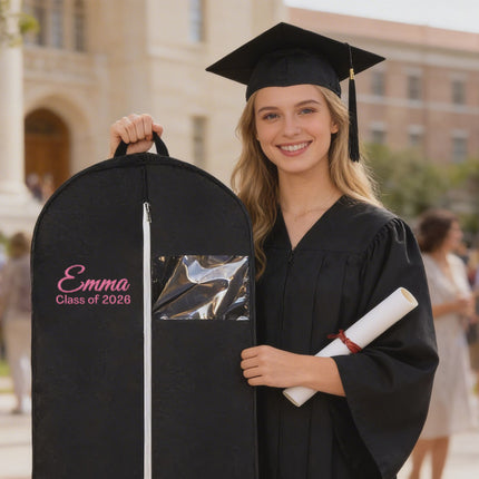 Personalized Garment Bag  Embroidered Name for Graduation Outfits - Class of 2026