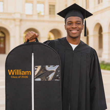 Personalized Garment Bag  Embroidered Name for Graduation Outfits - Class of 2026