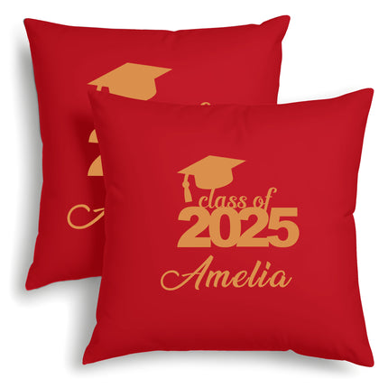 Custom Graduation Pillow Case with Name - 18x18