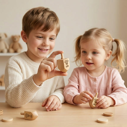 Custom Engraved Hanukkah Dreidel with Name