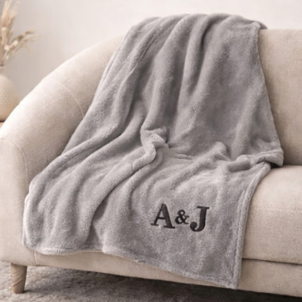 Personalized Blanket with Embroidered Name