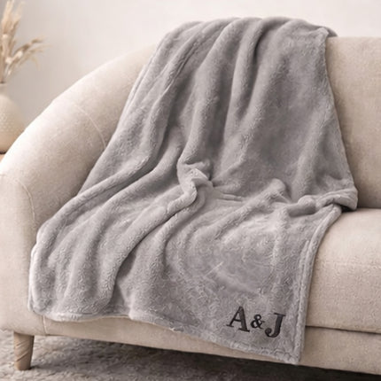 Personalized Fleece Throw Blanket – Custom Name 60x80 Cozy Gift