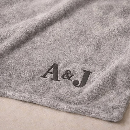 Personalized Blanket with Embroidered Name