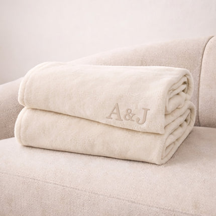 Personalized Fleece Throw Blanket – Custom Name 60x80 Cozy Gift