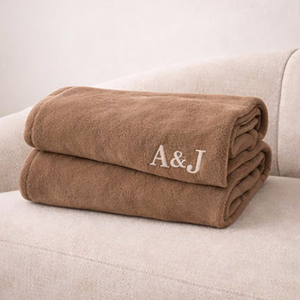 Personalized Fleece Throw Blanket – Custom Name 60x80 Cozy Gift