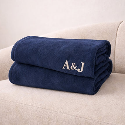 Personalized Blanket with Embroidered Name