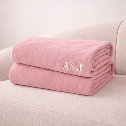 Personalized Fleece Throw Blanket – Custom Name 60x80 Cozy Gift
