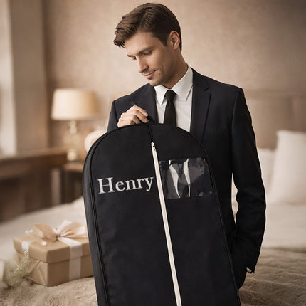 Personalized Garment Bag with Name – Custom Suit Travel Bag