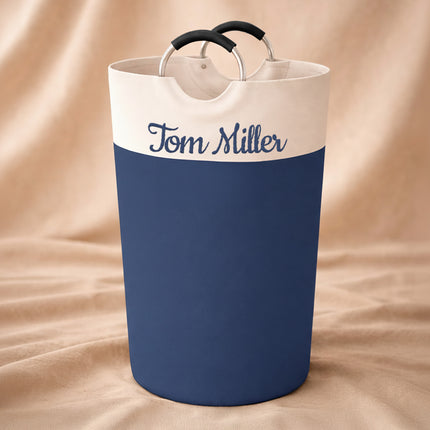 Personalized Laundry Basket – Custom Embroidery Name