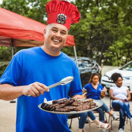 Personalized Grill Chef Hat, Adjustable King of The Grill BBQ Hat Accessory for Father, Dad, Custom BBQ Cooking Chef Hat for Men, Custom Chef Hat, Personalized Gift for Father's Day, Birthday