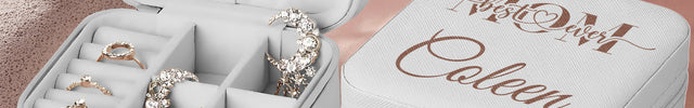 Personalized White Jewelry Box with Name