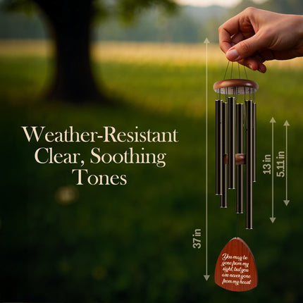 Personalized Memorial Wind Chimes with Custom Name