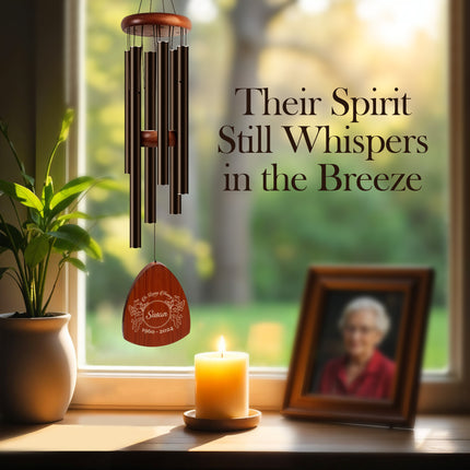 Personalized Memorial Wind Chimes with Custom Name