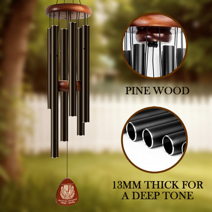 Personalized Firefighter Memorial Wind Chimes with Custom Name