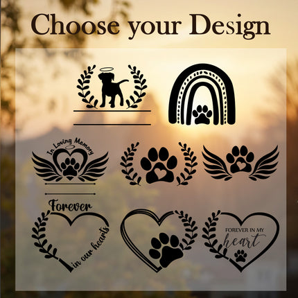 Personalized Pet Memorial Wind Chimes with Engraved Name