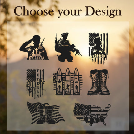 Personalized Veterans Memorial Wind Chimes with Custom Name