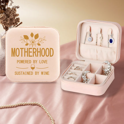custom engraved jewelry box organizer for mom personalized jewelry travel box for women