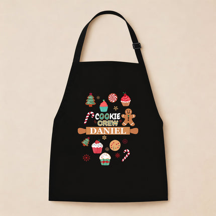 Personalized Christmas Kids Apron Cookie Crew