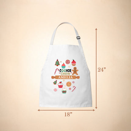 Personalized Christmas Kids Apron Cookie Crew