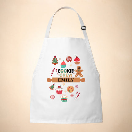 Personalized Christmas Kids Apron Cookie Crew