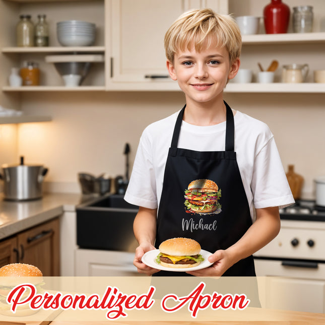Personalized Kids Apron for Cooking Food Designs Unisex Aprons