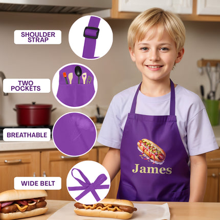 Custom Kids Apron with Name Kids Kitchen Apron