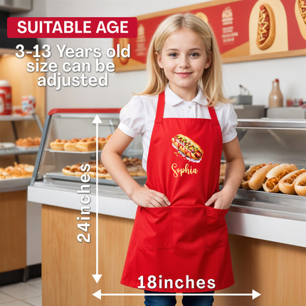 Custom Kids Apron with Name Kids Kitchen Apron
