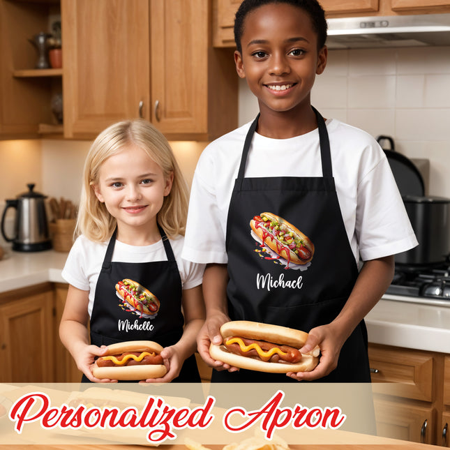 custom kids apron with name personalized kids apron for cooking baking kids kitchen apron 1