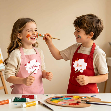 Personalized Kids Apron for Painting and Craft