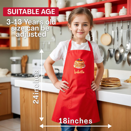 Personalized Kids Apron for Cooking, Food Designs Unisex Aprons