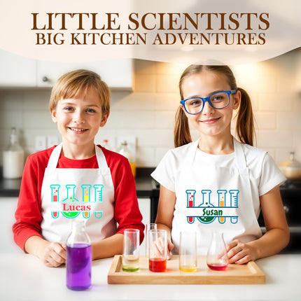 Personalized Science Apron for Kids with Custom Name