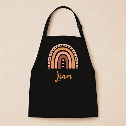 Personalized Kids Apron Rainbow