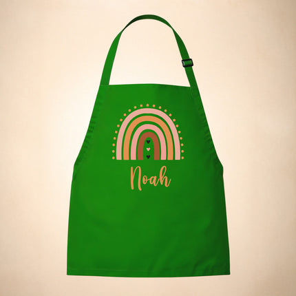 Personalized Kids Apron Rainbow