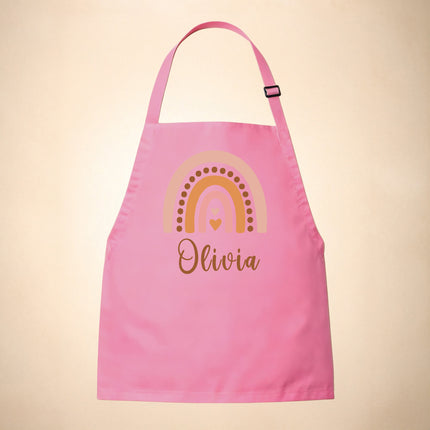 Personalized Kids Apron Rainbow