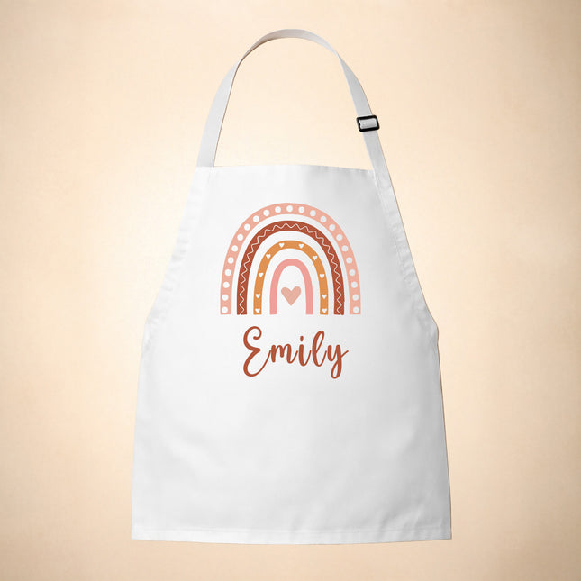 Personalized Kids Apron Rainbow