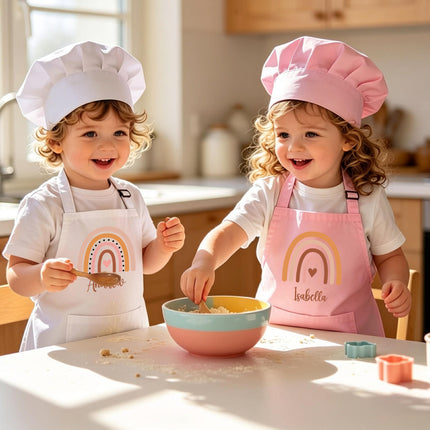 Personalized Kids Apron Rainbow