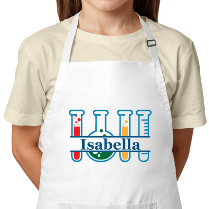 Personalized Science Apron for Kids with Custom Name