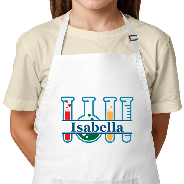 Personalized Science Apron for Kids with Custom Name