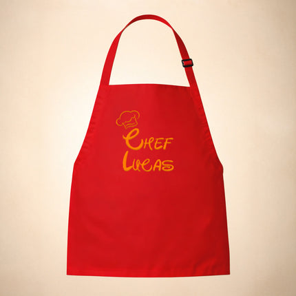 Personalized Kids Chef Apron with Custom Name Embroidery – Cooking Gift