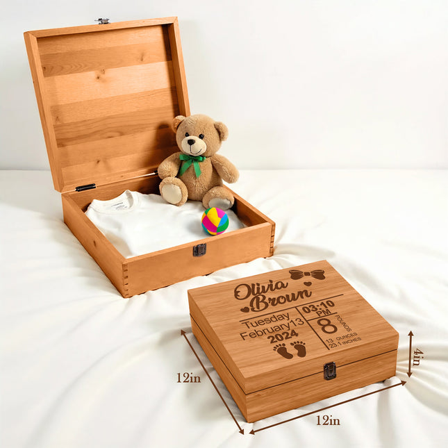 Personalized Baby Girl Memory Box