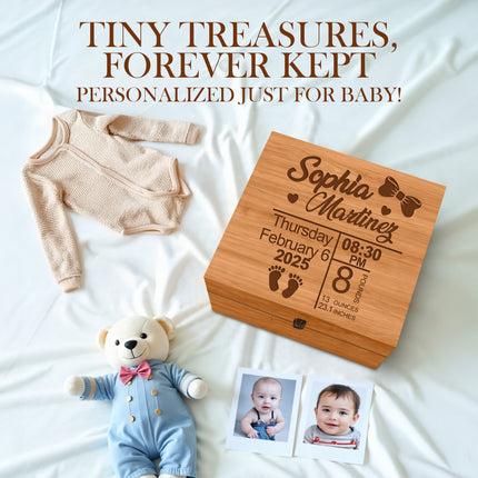 Personalized Baby Girl Memory Box