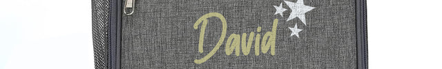 Personalized Lunch Box Insulated Bag  - Grey