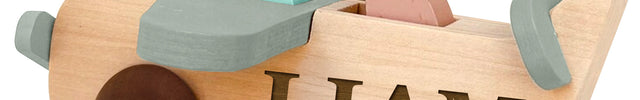 Personalized Wood Airplane Toy for Kids with Custom Name
