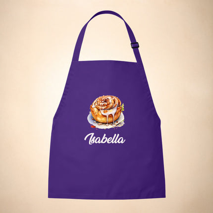 Personalized Kids Apron for Cooking, Food Designs Unisex Aprons, Pancake, Burger, Hotdog, Popcorn, Cupcake