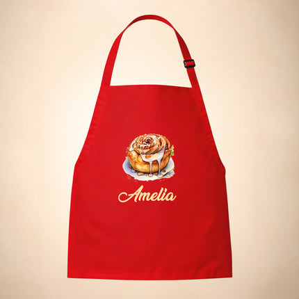 Personalized Kids Apron for Cooking, Food Designs Unisex Aprons, Pancake, Burger, Hotdog, Popcorn, Cupcake