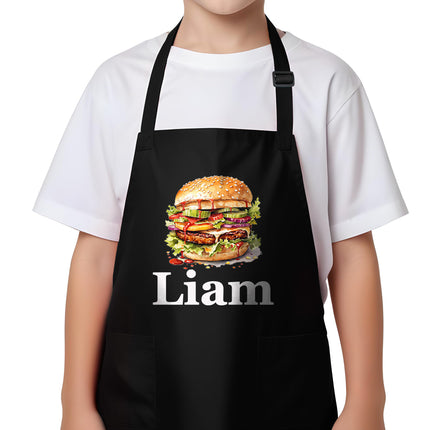 Personalized Kids Apron for Cooking Food Designs Unisex Aprons